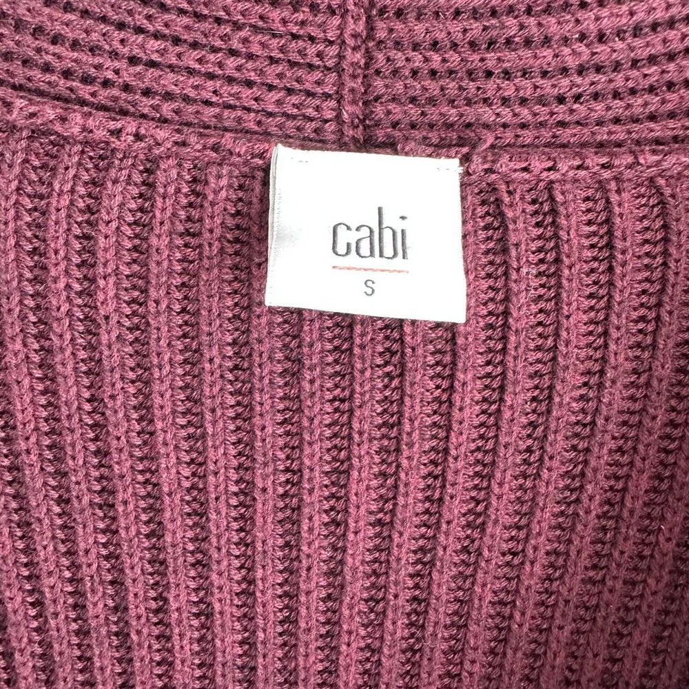 CABI Regal Mulberry Ladies Long Ribbed Career Cardigan Sweater, S - Picture 4 of 7